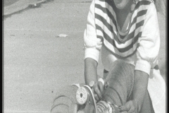 Charlotte Laws rollerskating.