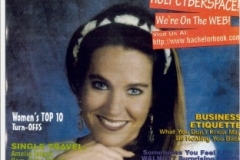 Charlotte Laws on cover of magazine in 1990s